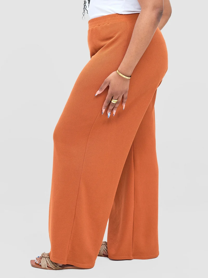 Vivo Rema Straight Leg Pants - Rust