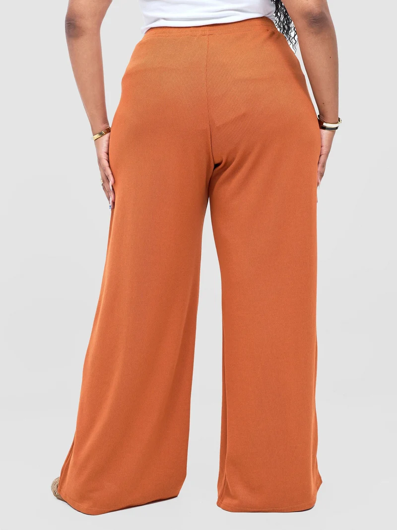 Vivo Rema Straight Leg Pants - Rust