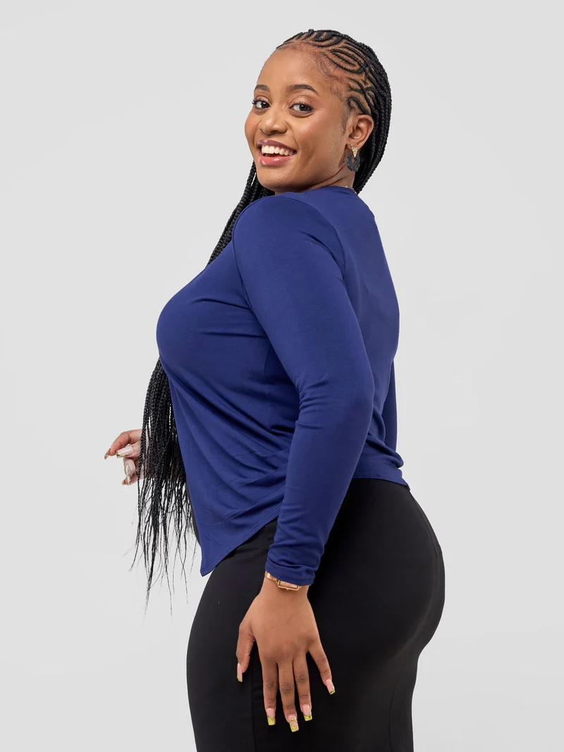 Vivo Basic Sienna Waterfall in Jersey - Navy