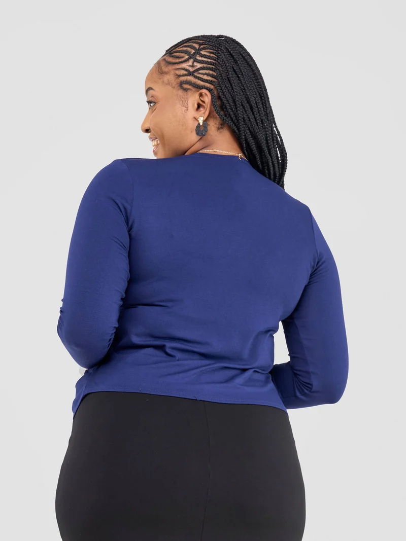 Vivo Basic Sienna Waterfall in Jersey - Navy