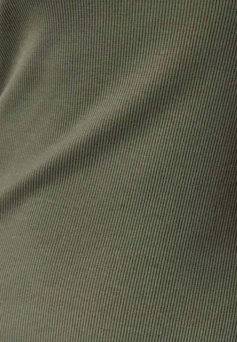 DERREN | Geripptes Kleid aus Bio-Baumwolle