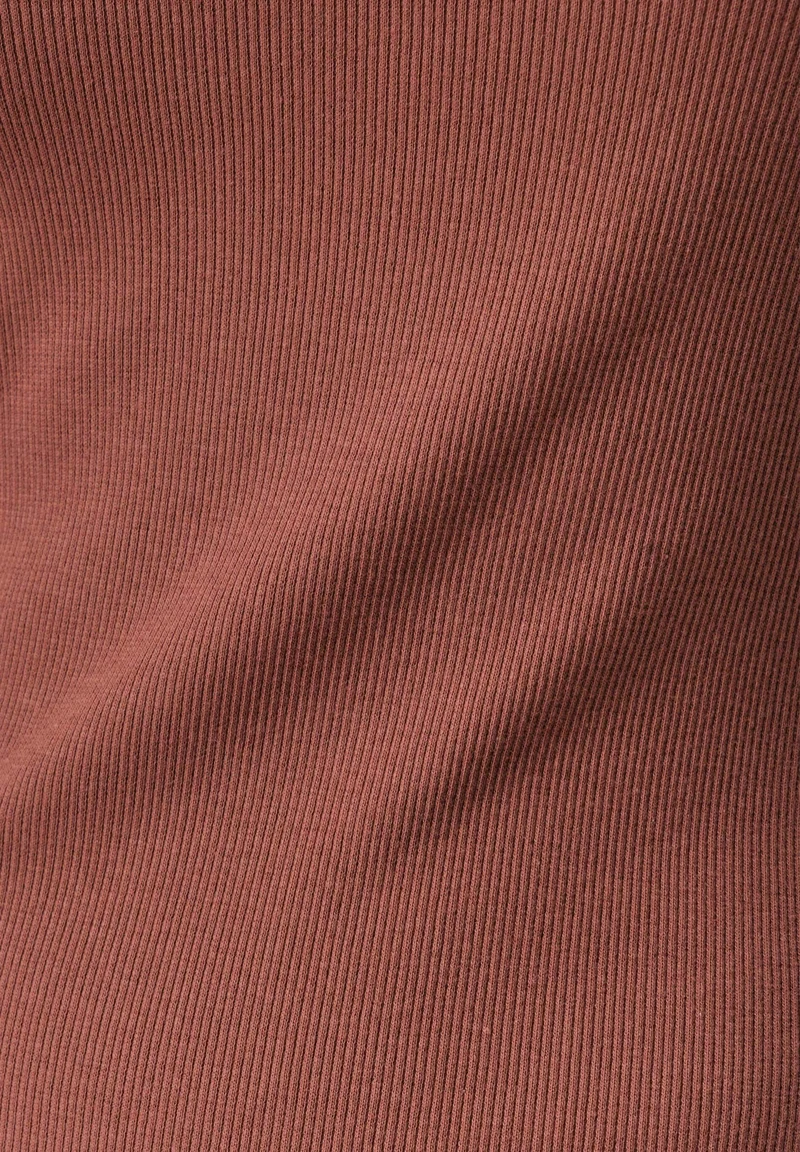 DERREN | Geripptes Kleid aus Bio-Baumwolle