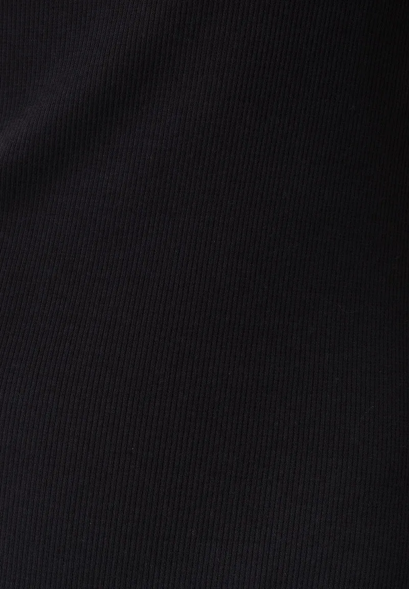 DERREN | Geripptes Kleid aus Bio-Baumwolle