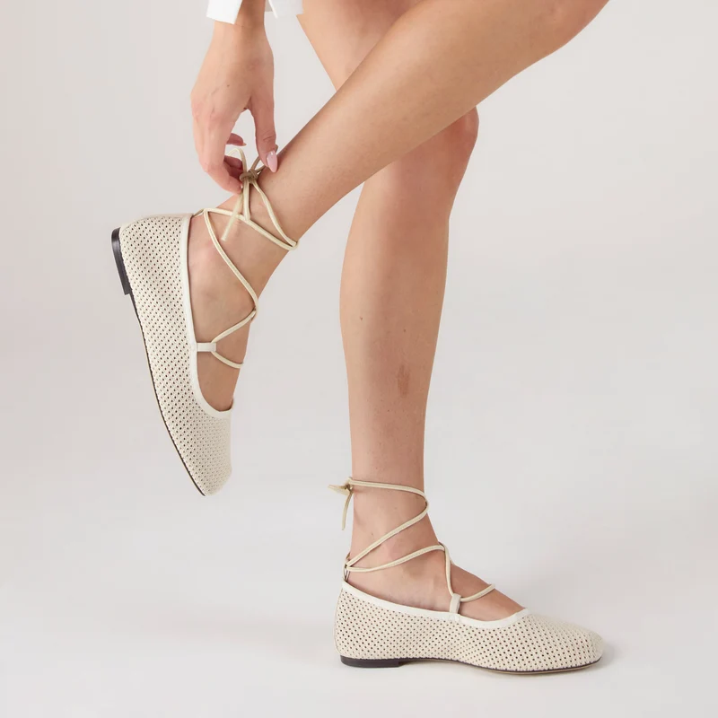 Athena Ballerinas - Weißgrau