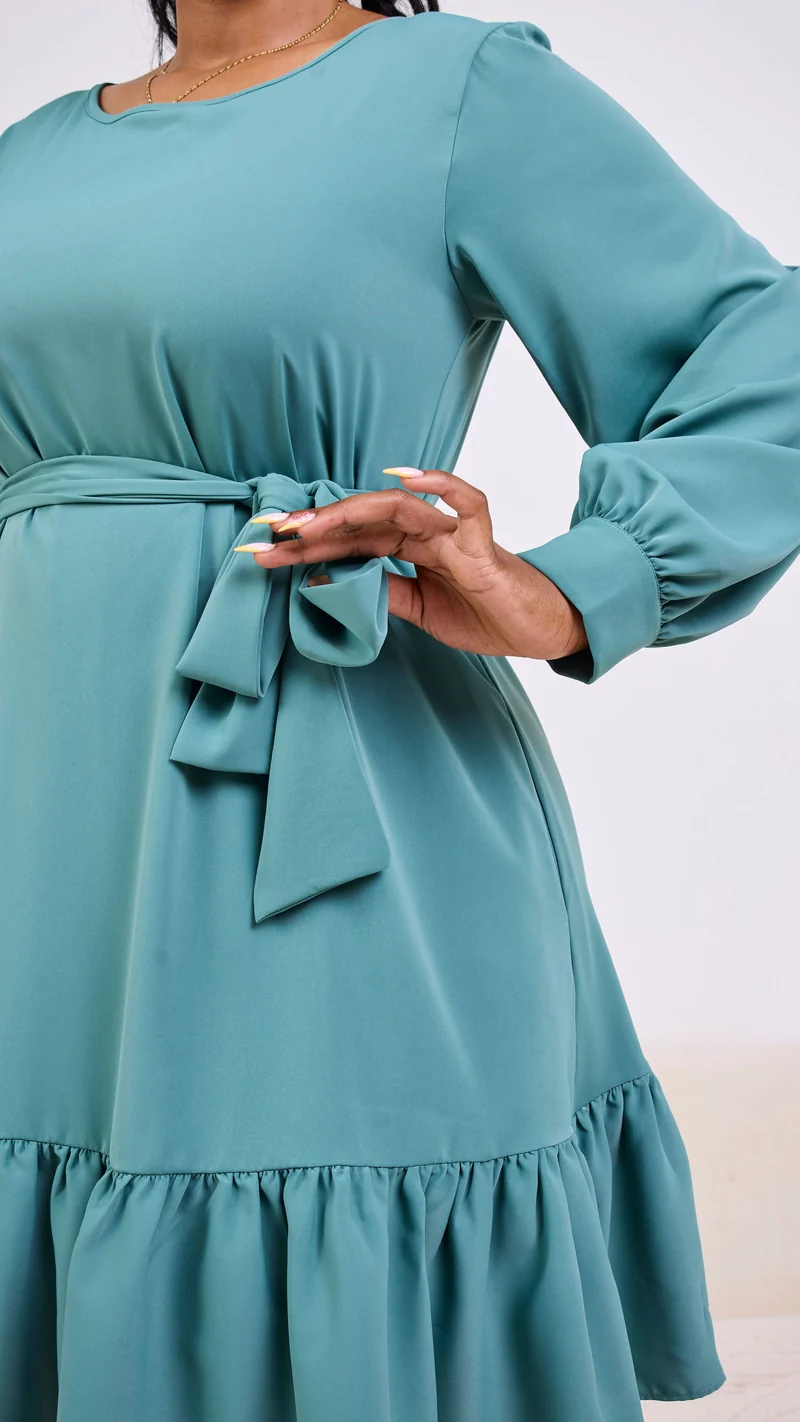 Vivo Serwa Tent Dress- Dusty Green