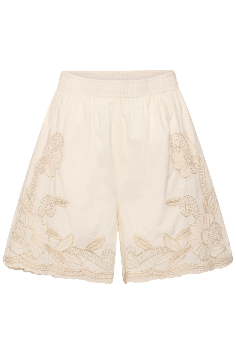 Short brodé Bitja à taille élastique