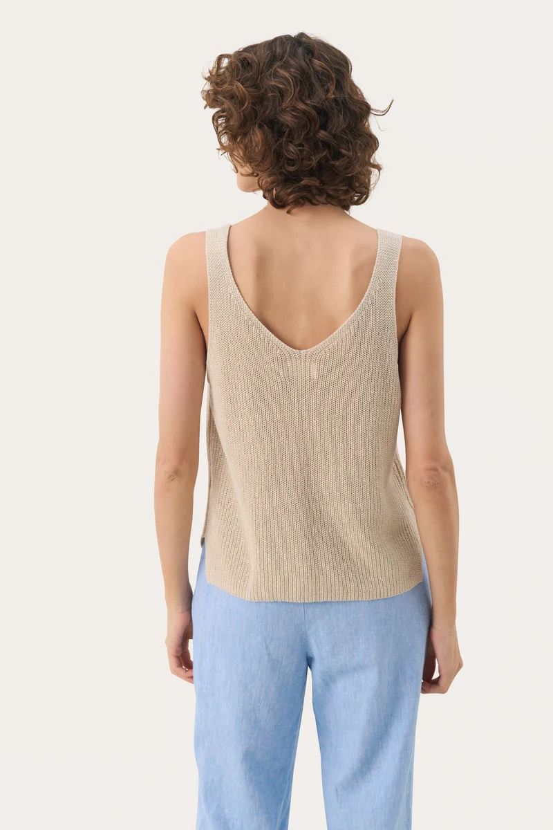 Camisole Rebecca en tricot de lin et coton
