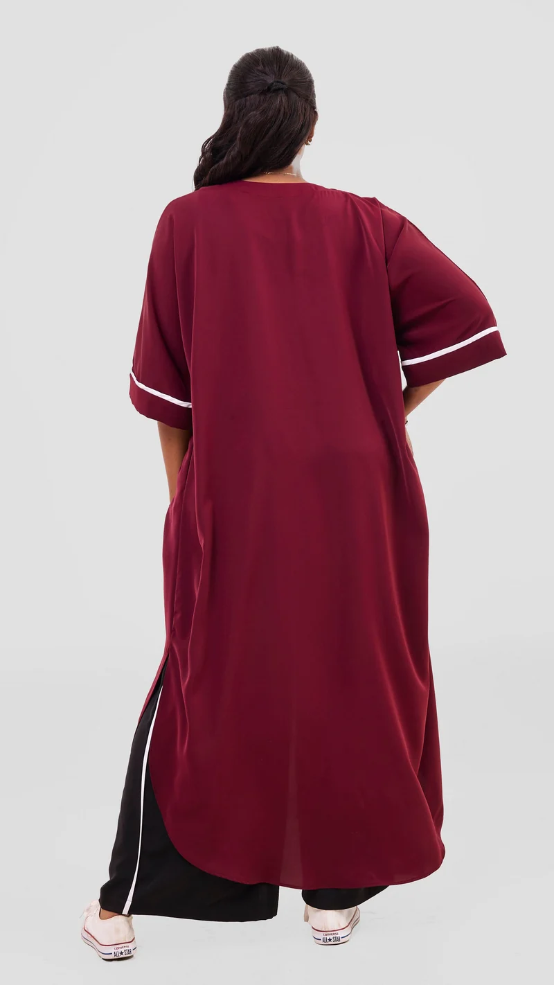 Vivo Nuru Maxi Kimono - Maroon