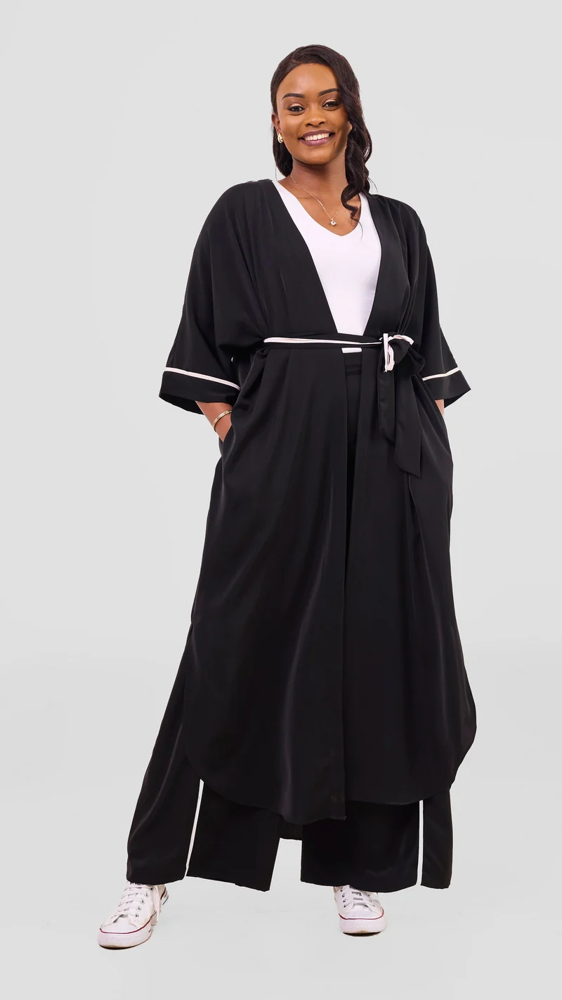 Vivo Nuru Maxi Kimono - Black