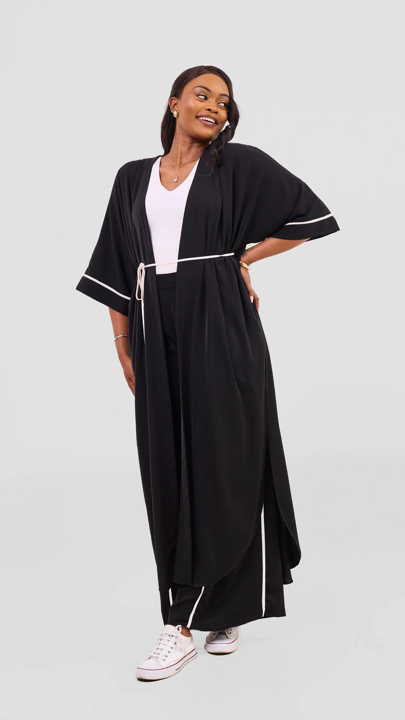 Vivo Nuru Maxi Kimono - Black