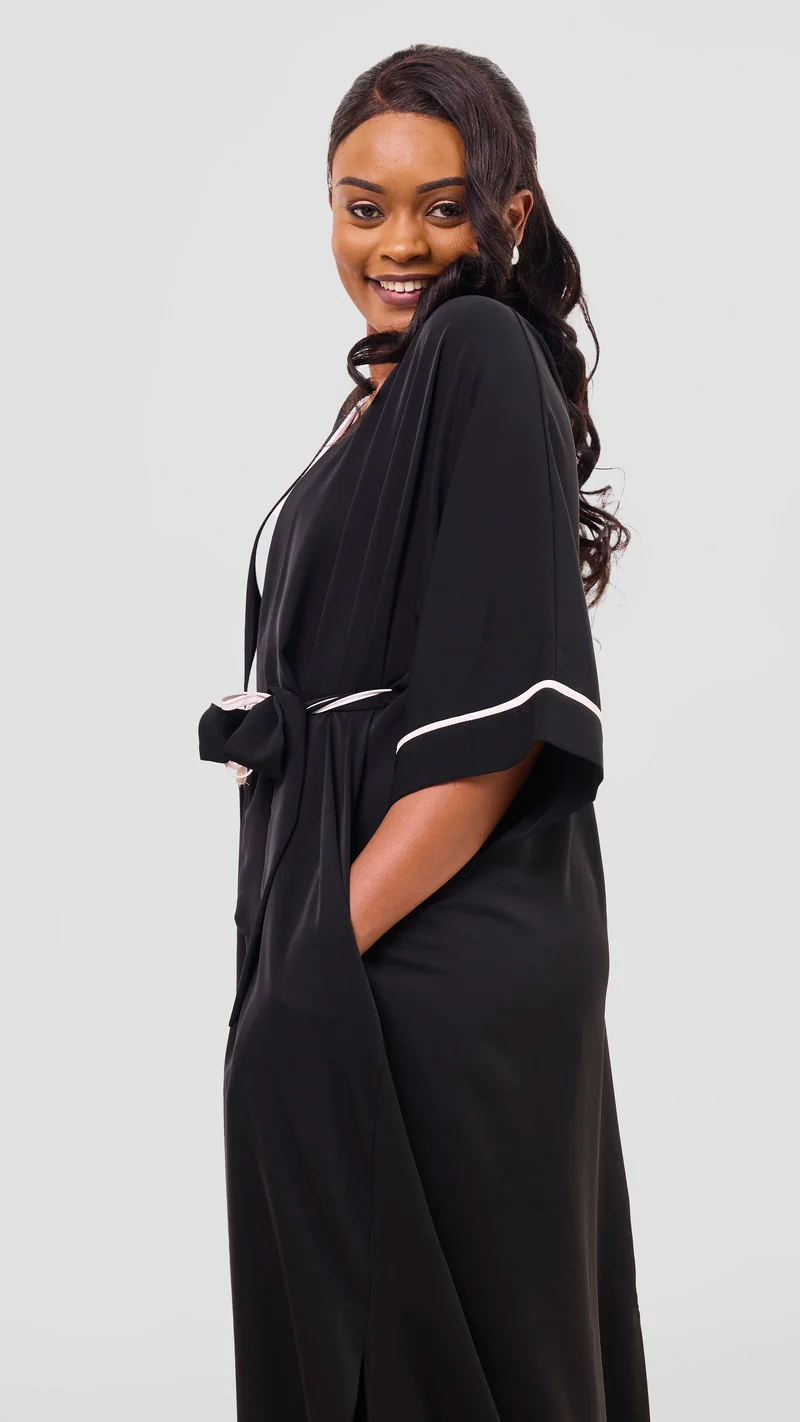 Vivo Nuru Maxi Kimono - Black