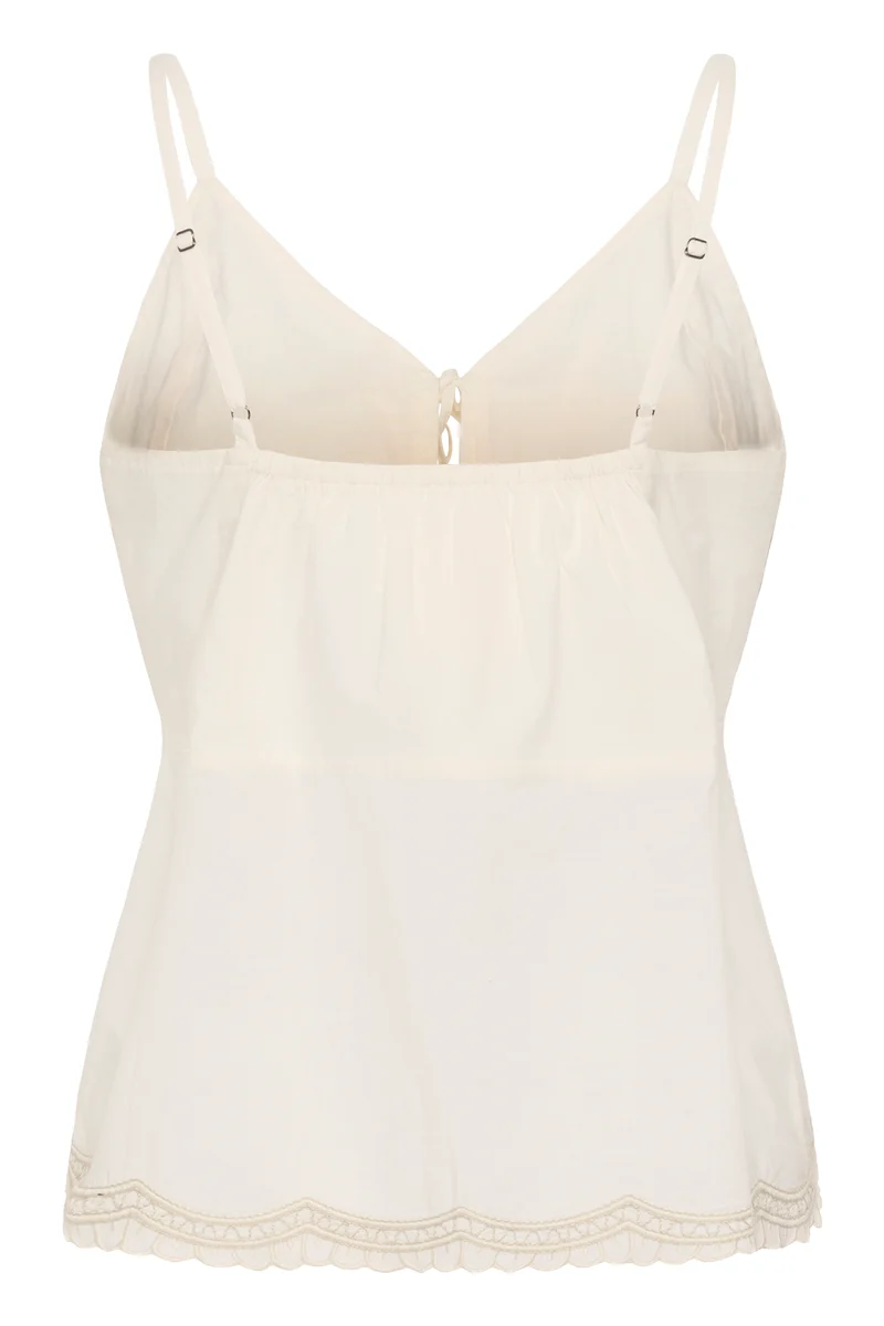 Camisole Bellisia brodée à fines bretelles