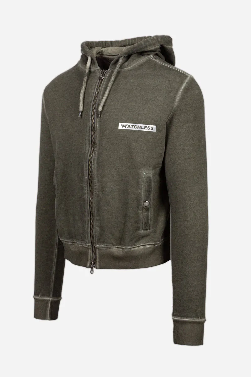 MATCHLESS STRIPE SWEATSHIRT W/HOOD LADY
