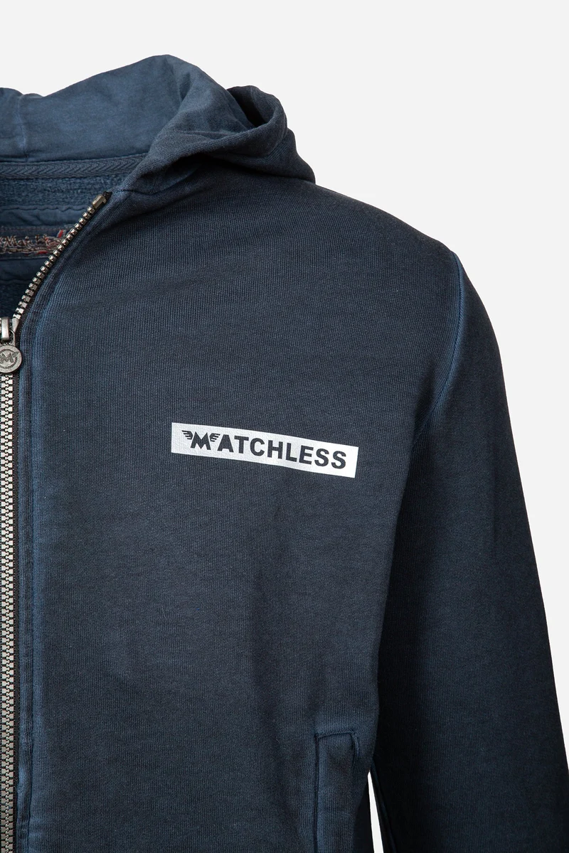MATCHLESS STRIPE SWEATSHIRT W/HOOD LADY