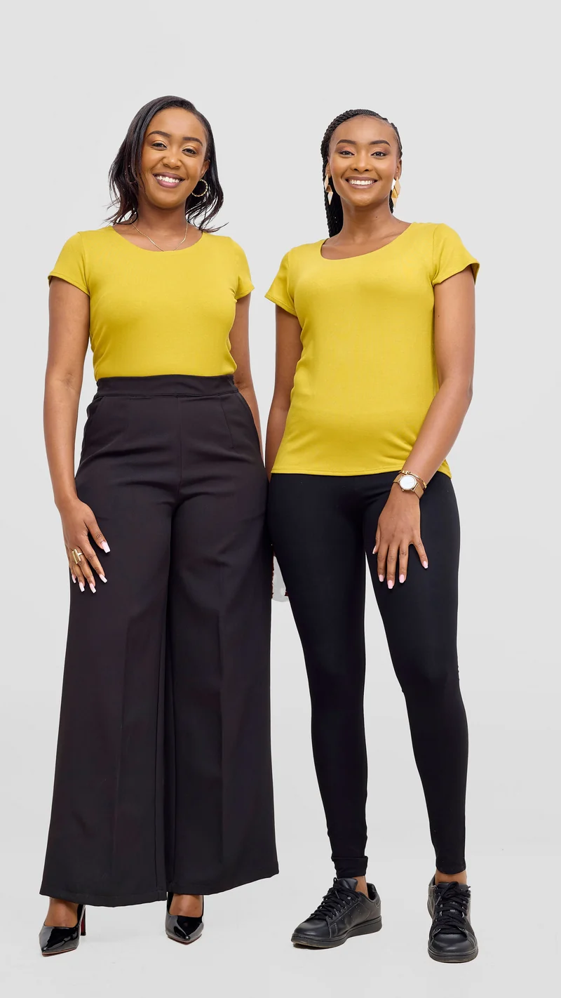 Vivo Everyday Cap Sleeve Top in Jersey- Light Olive Green