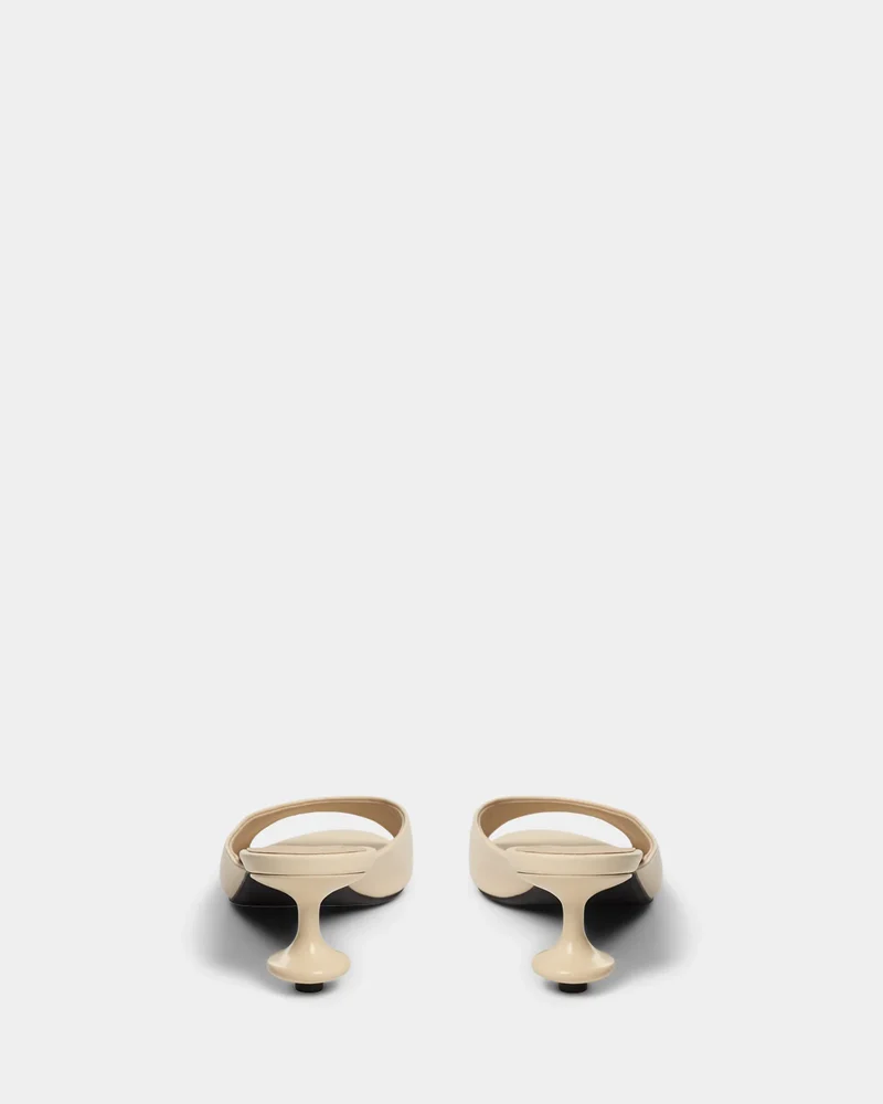 Mules Charly à talon sculptural et bout ouvert
