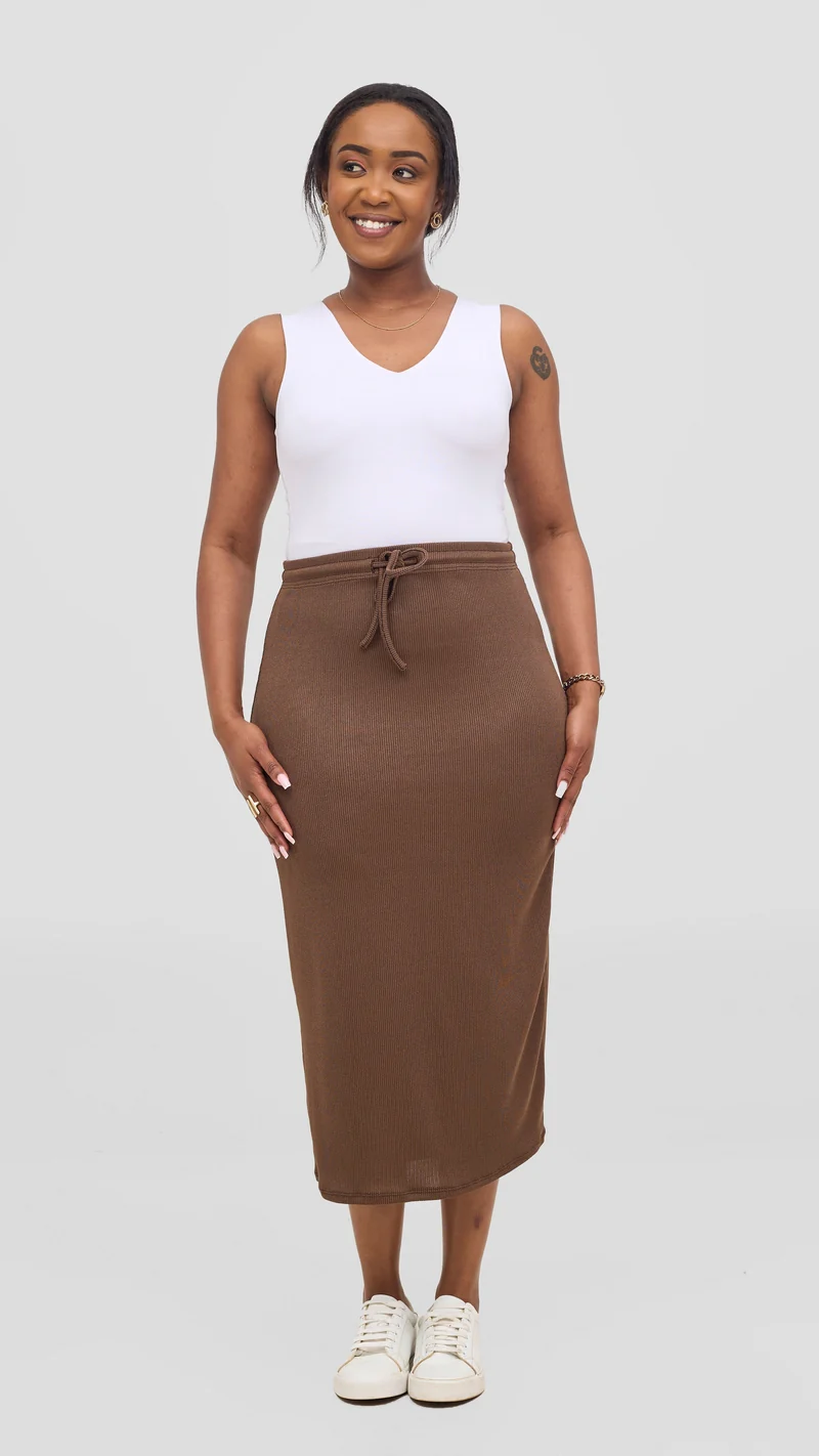 Vivo Safa Skirt - Dark Taupe
