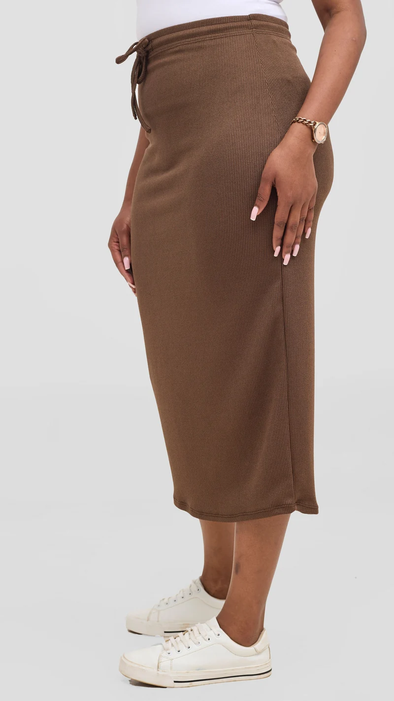 Vivo Safa Skirt - Dark Taupe