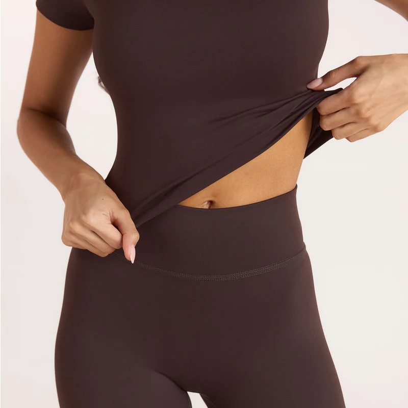 Klassische Leggings - Kaffeebohne