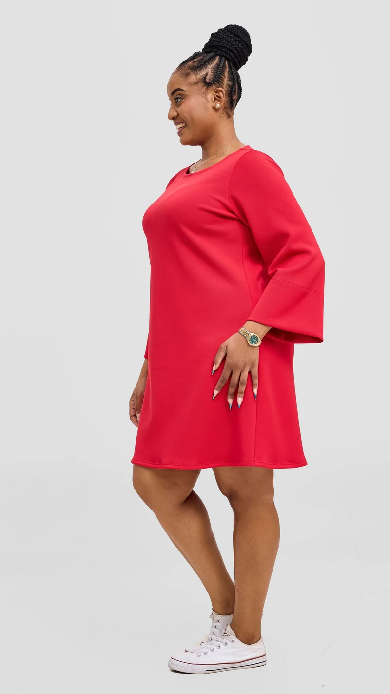Vivo Ria A-Line Dress - Red