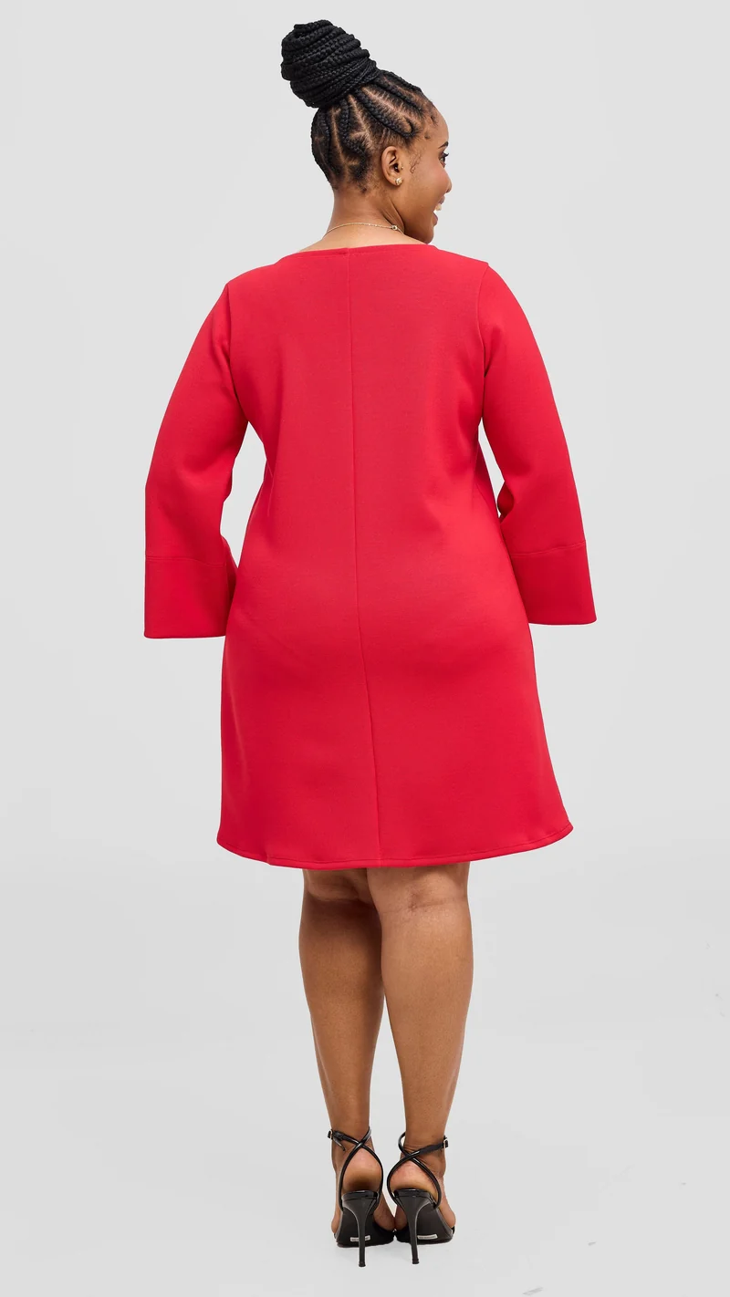 Vivo Ria A-Line Dress - Red