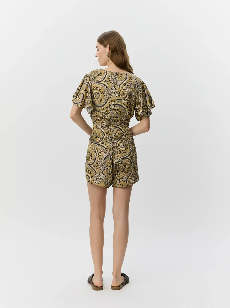 Short fluide Remi à imprimé
