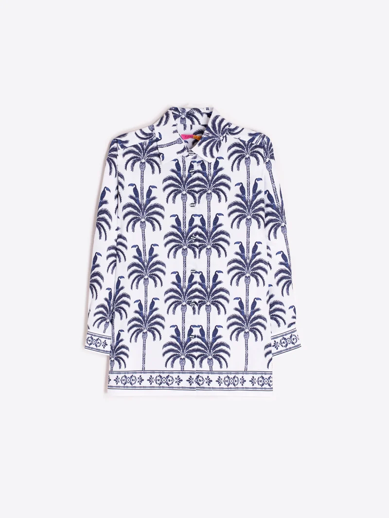 Chemise Tiffany imprimée palmiers