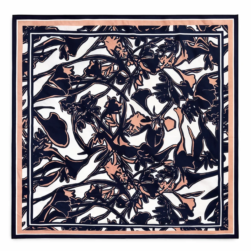 Foulard carré floral - Flo