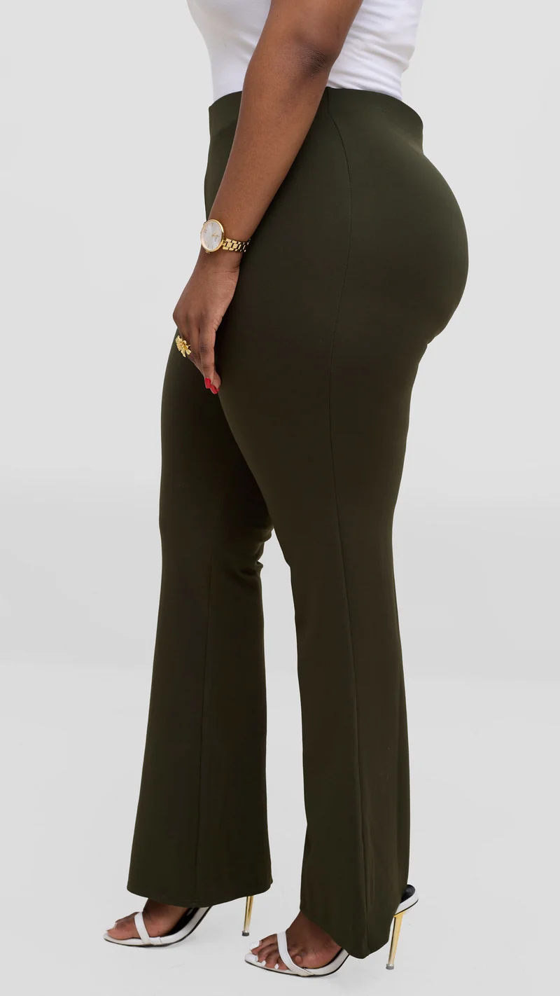 Vivo Studio Flared Pants In Ponte - Hunters