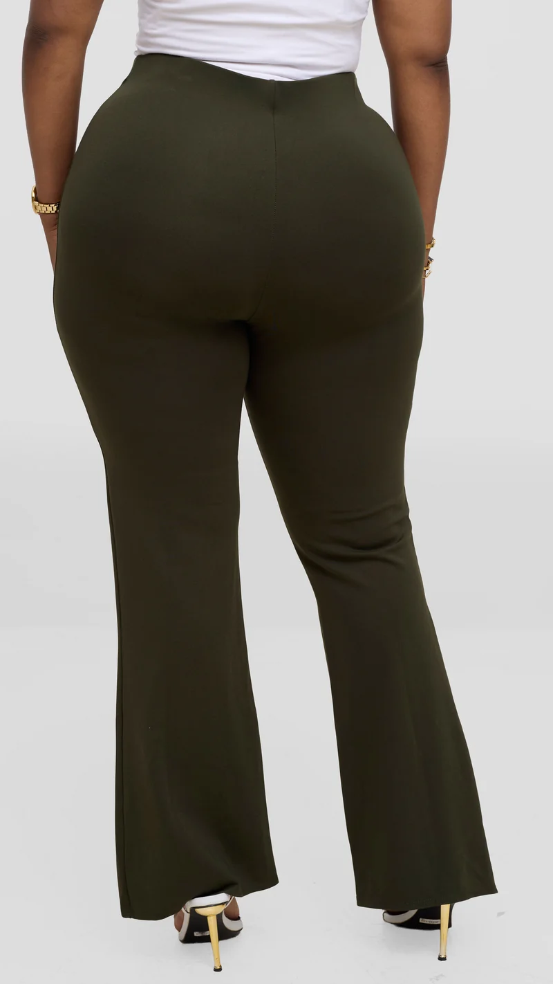 Vivo Studio Flared Pants In Ponte - Hunters