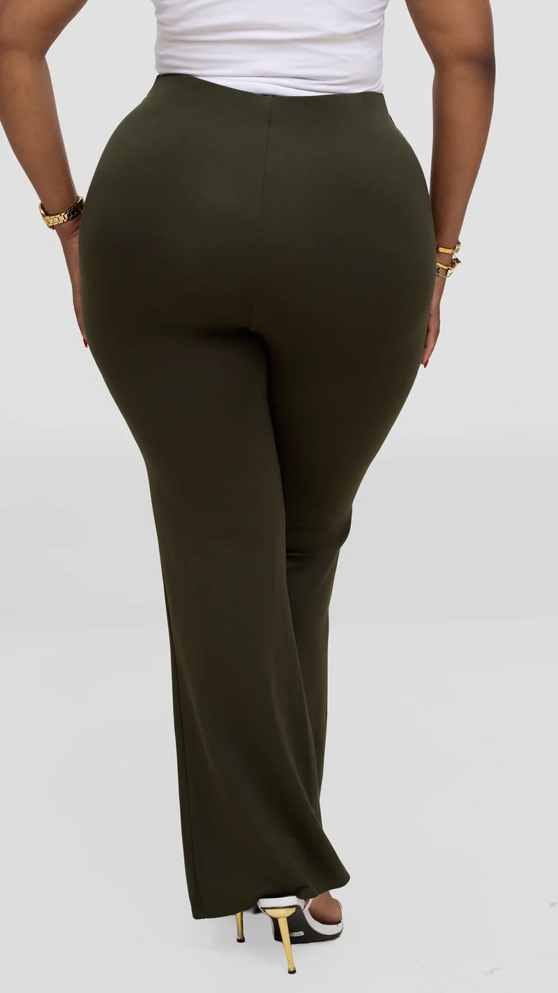 Vivo Studio Flared Pants In Ponte - Hunters