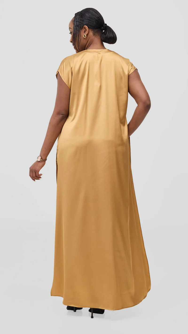 Vivo Chidii Drop Shoulder Kimono - Gold
