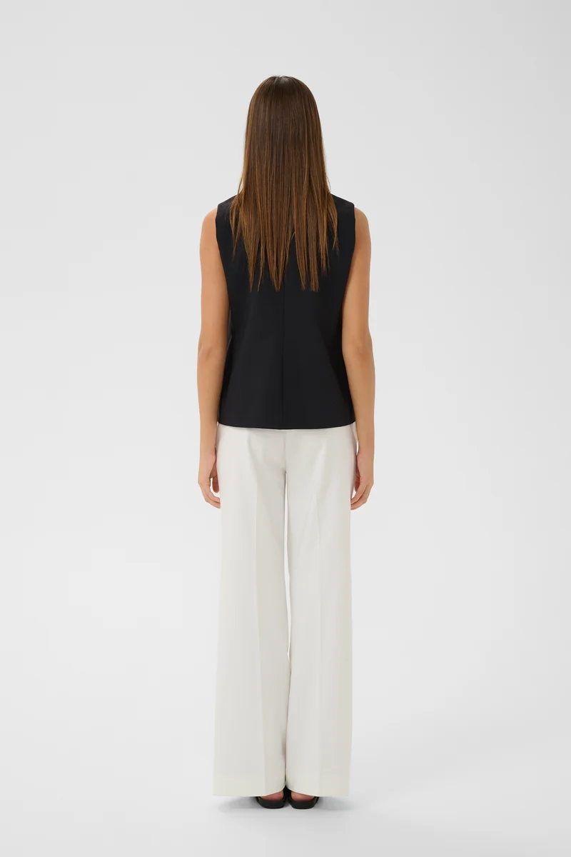 Pantalon large taille lisse Zella