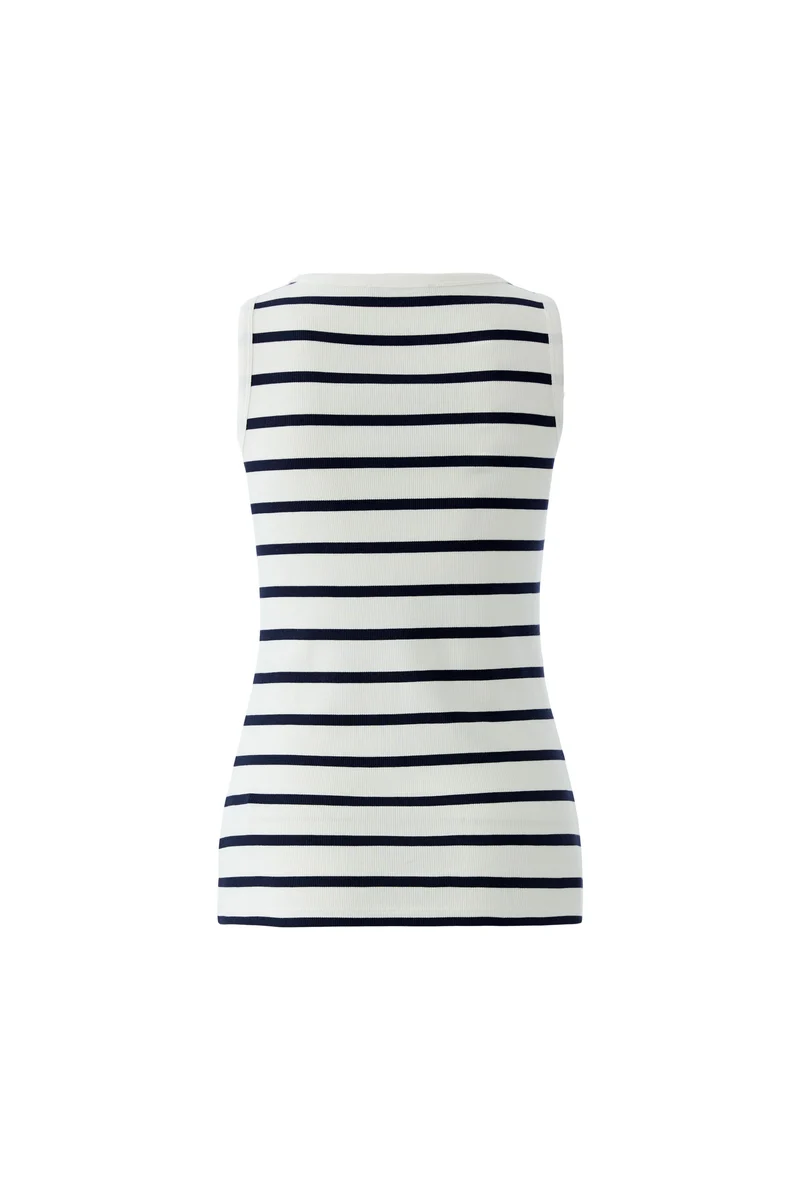 Camisole rayée à encolure ronde