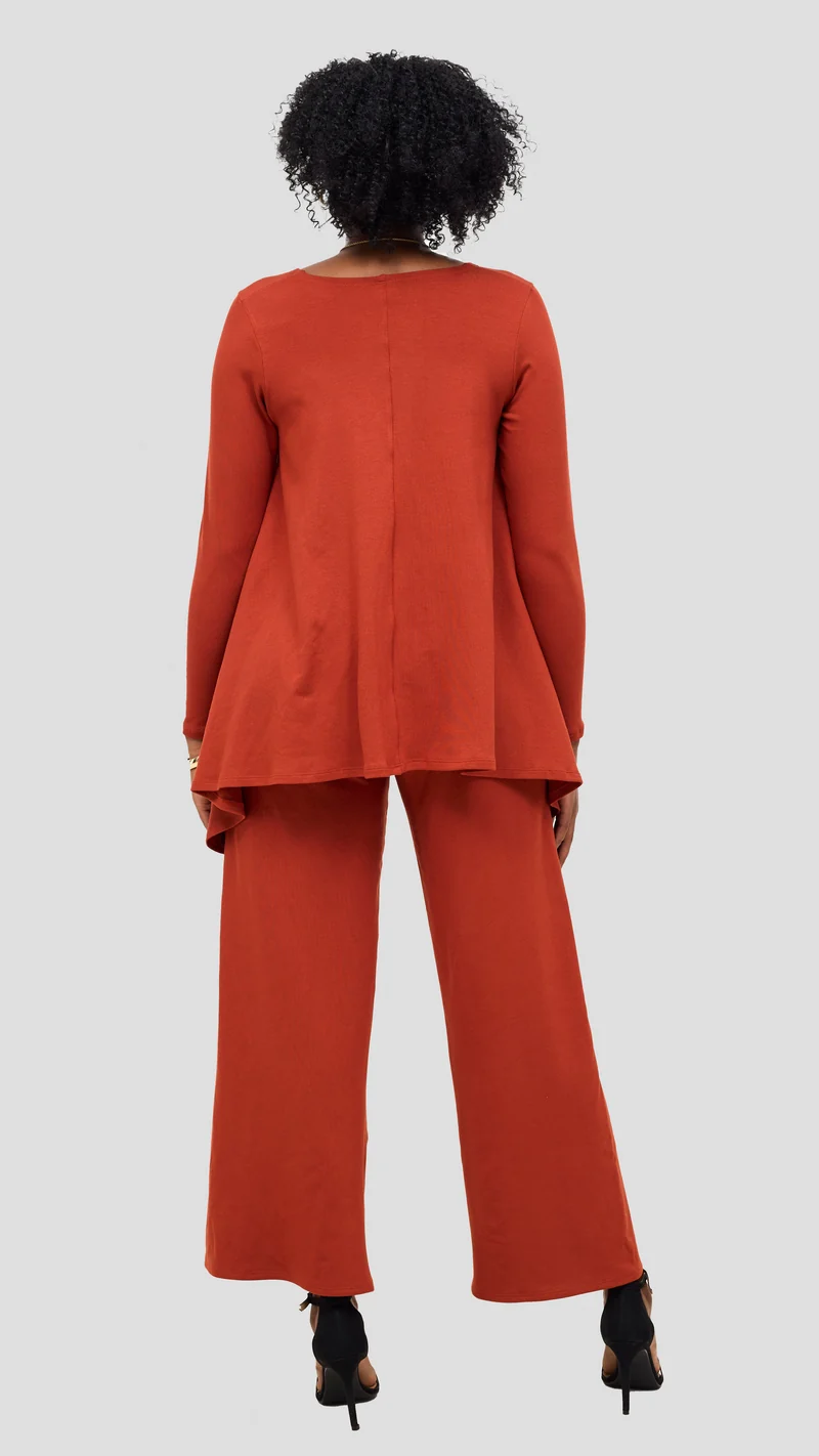 Vivo Tanda Palazzo Pants - Rust