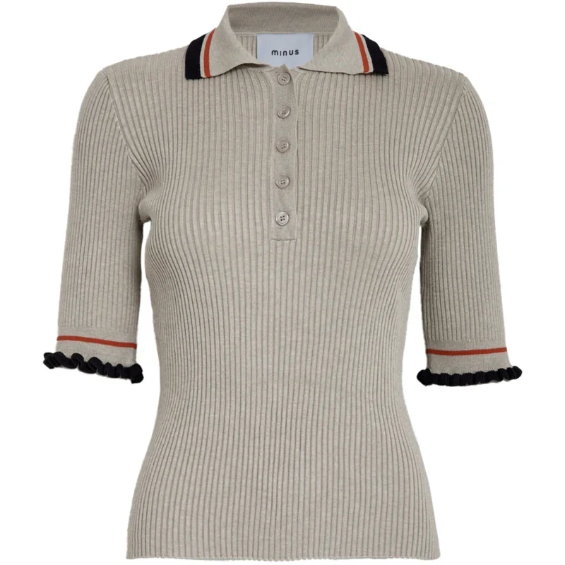 Polo tricot côtelé Signea