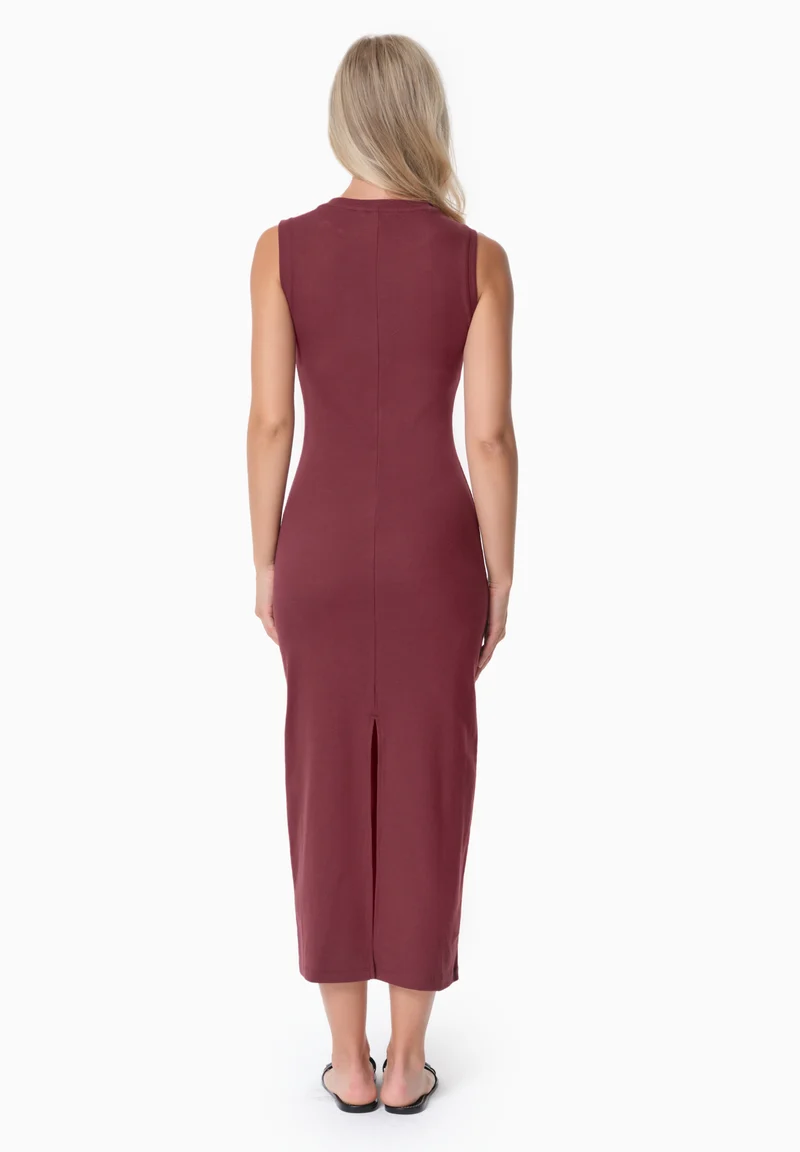 DURRU | Geripptes Kleid aus Bio-Baumwolle