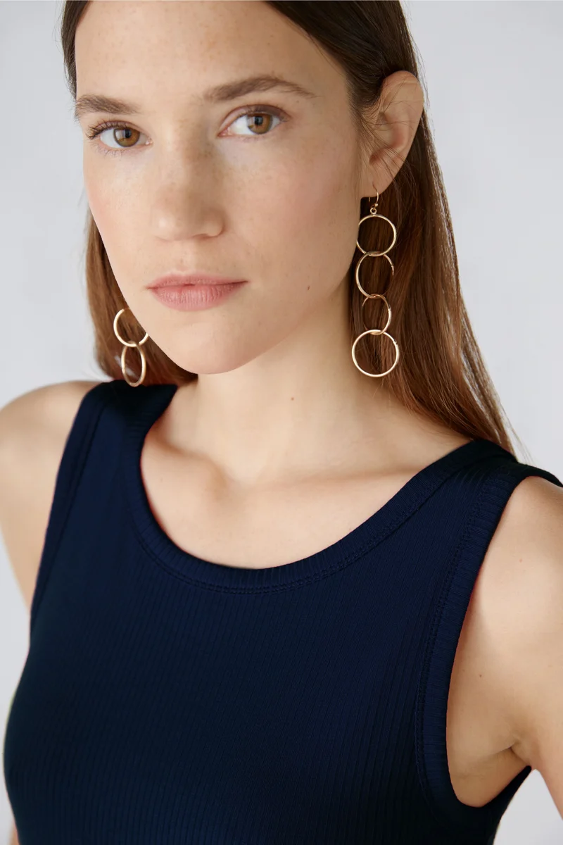 Camisole côtelée avec col rond Filiz