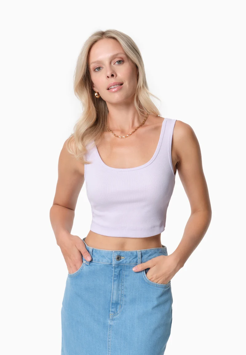 IRISS | Ripp-Crop-Top aus TENCEL™ Modal und Bio-Baumwolle