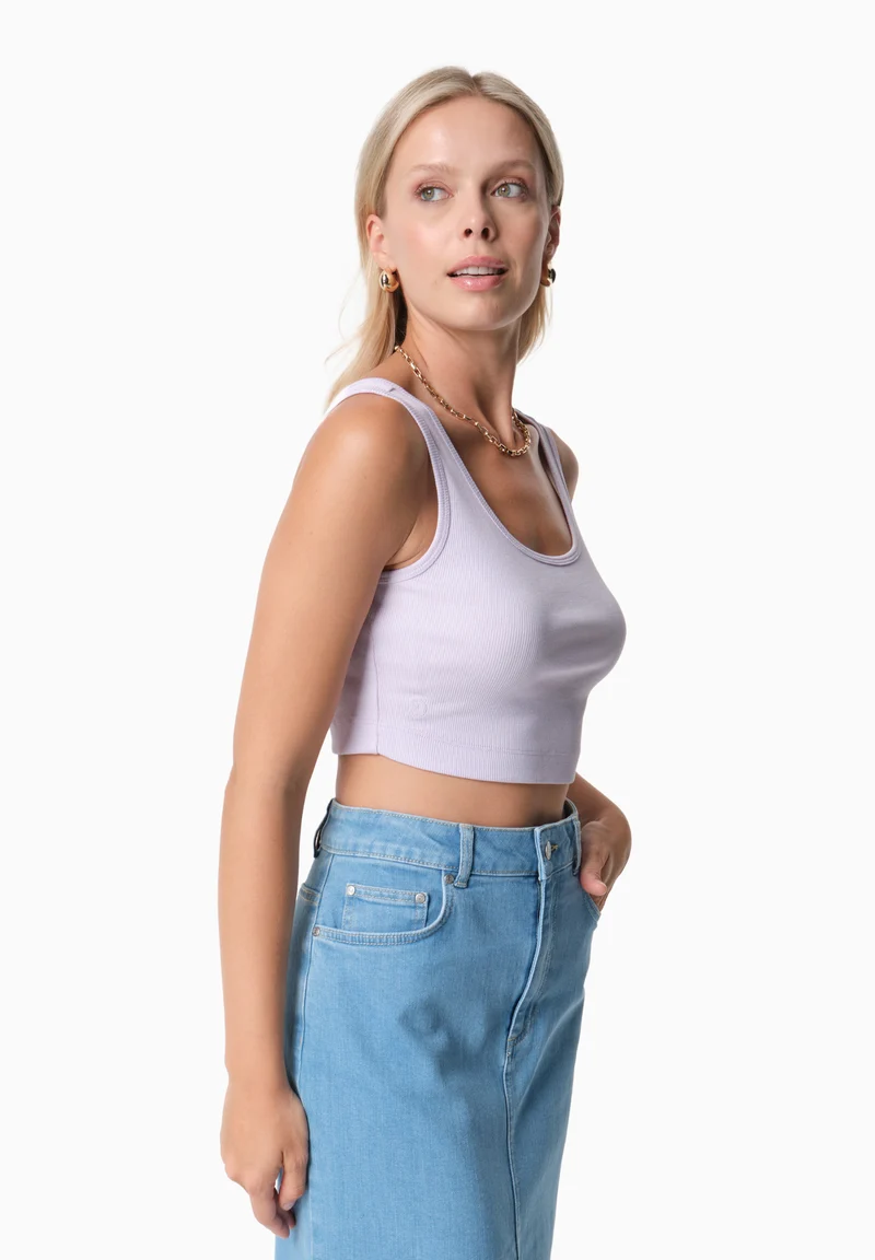 IRISS | Ripp-Crop-Top aus TENCEL™ Modal und Bio-Baumwolle