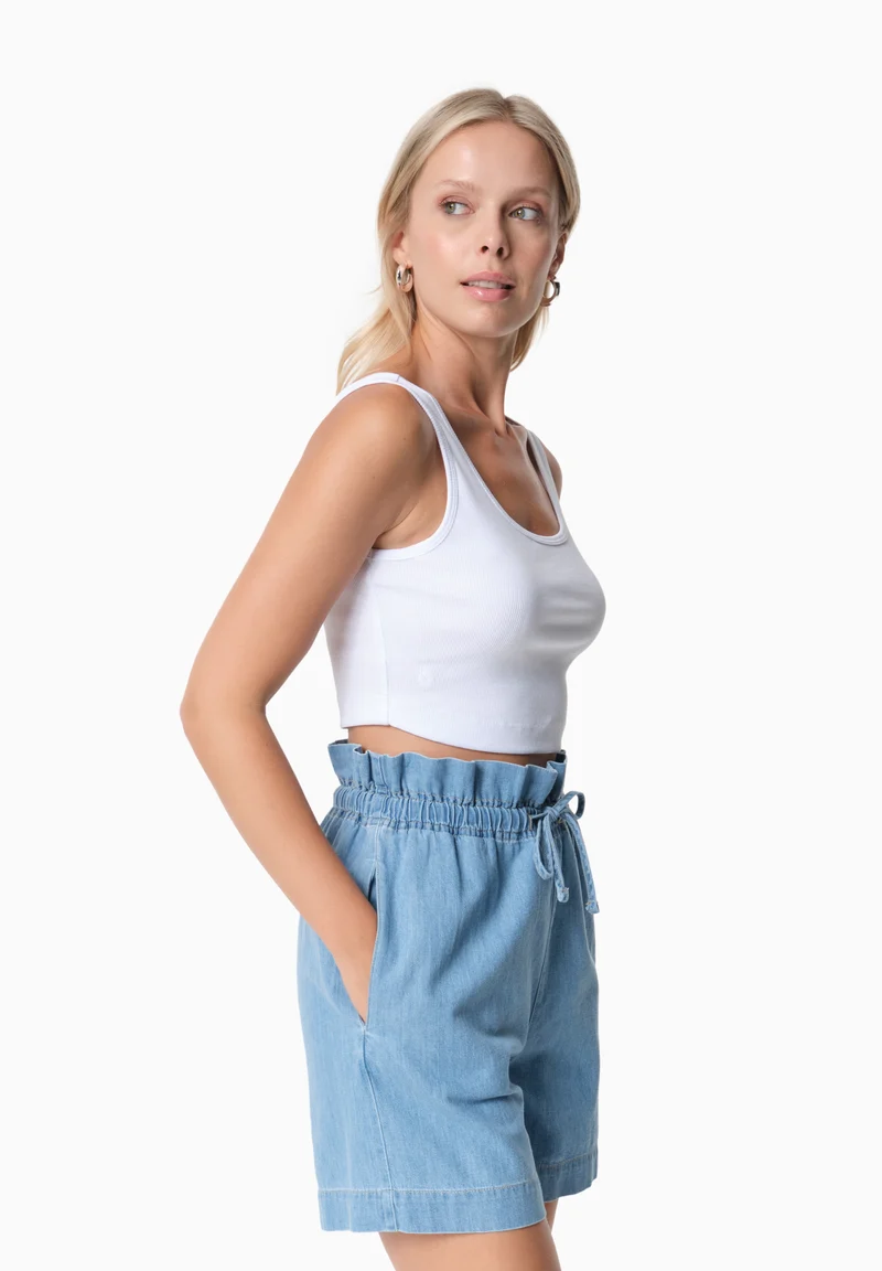 IRISS | Ripp-Crop-Top aus TENCEL™ Modal und Bio-Baumwolle