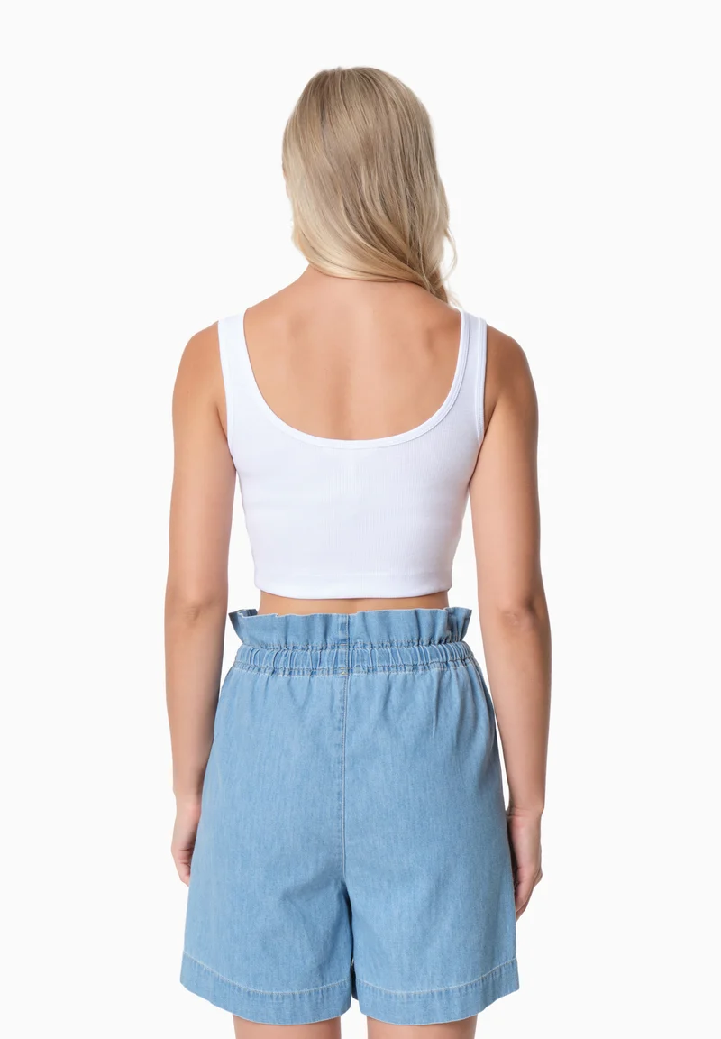 IRISS | Ripp-Crop-Top aus TENCEL™ Modal und Bio-Baumwolle