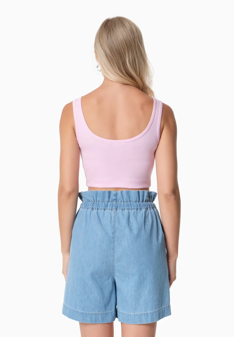 IRISS | Ripp-Crop-Top aus TENCEL™ Modal und Bio-Baumwolle