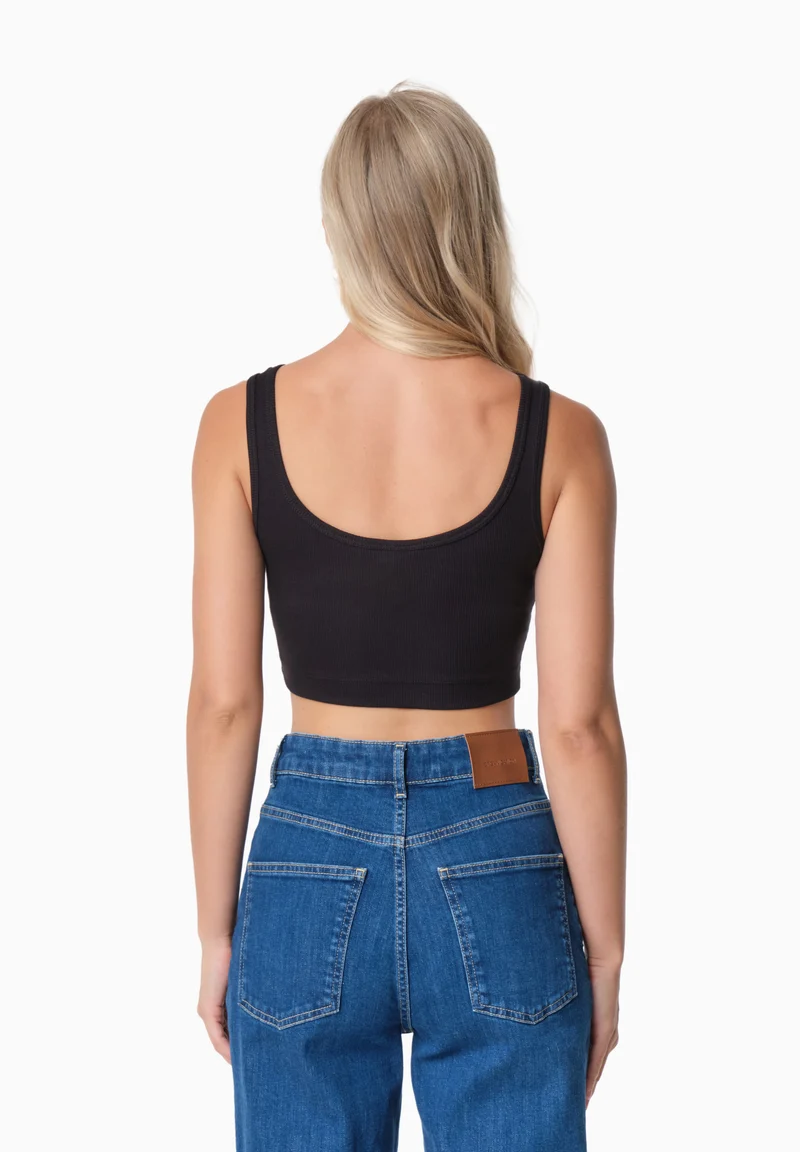 IRISS | Ripp-Crop-Top aus TENCEL™ Modal und Bio-Baumwolle