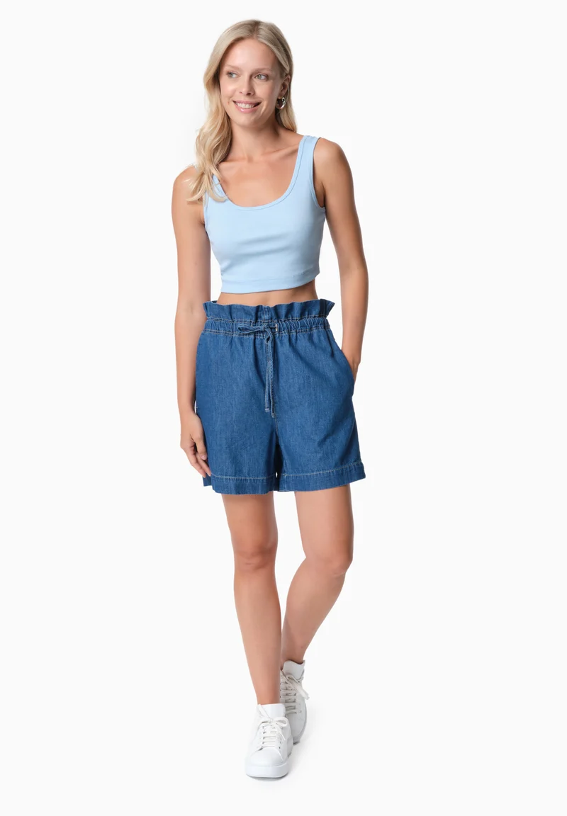 IRISS | Ripp-Crop-Top aus TENCEL™ Modal und Bio-Baumwolle
