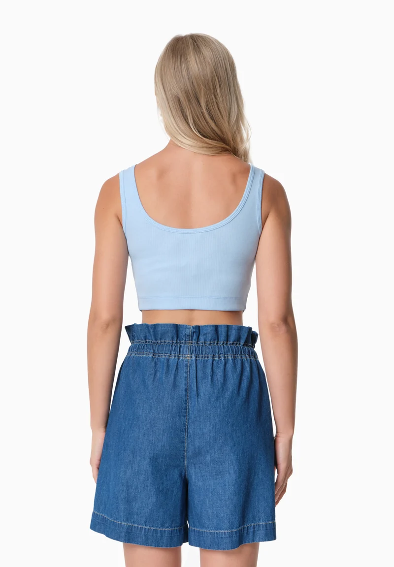 IRISS | Ripp-Crop-Top aus TENCEL™ Modal und Bio-Baumwolle