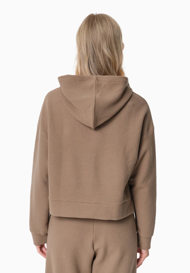 HANNA | Waffel Hoodie aus Bio-Baumwolle und recyceltem Polyester