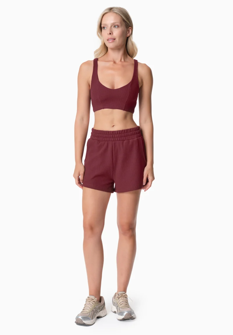 BELLA | Waffel Crop Top aus Bio-Baumwolle und recyceltem Polyester