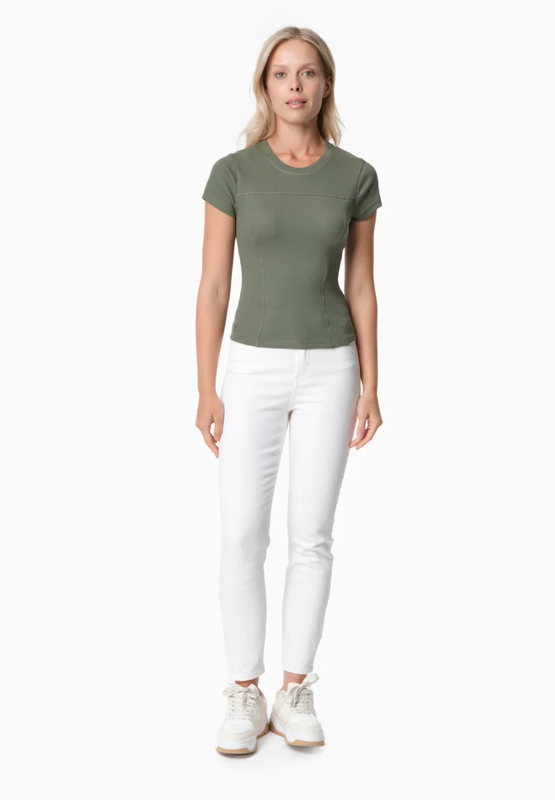 TILLDA | Rib T-Shirt aus TENCEL™ Modal und Bio-Baumwolle