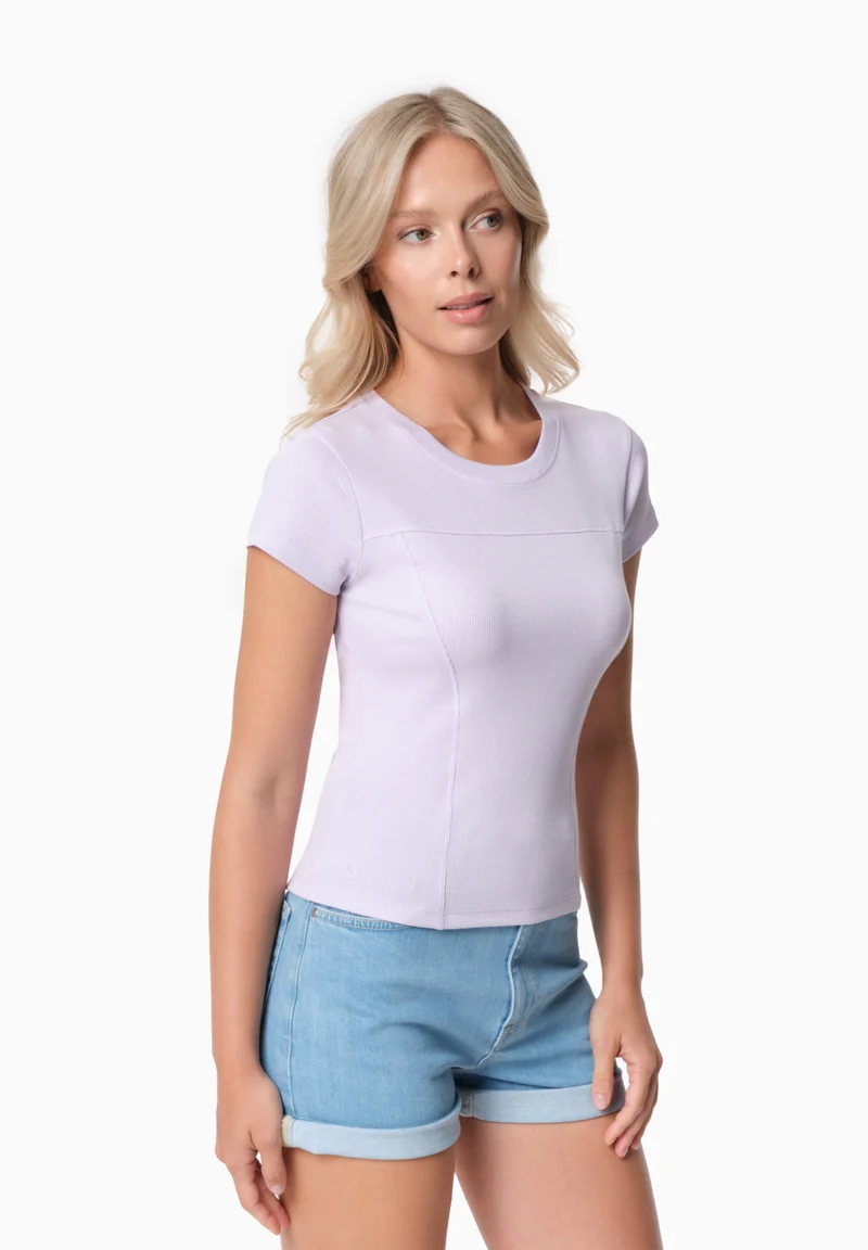 TILLDA | Rib T-Shirt aus TENCEL™ Modal und Bio-Baumwolle